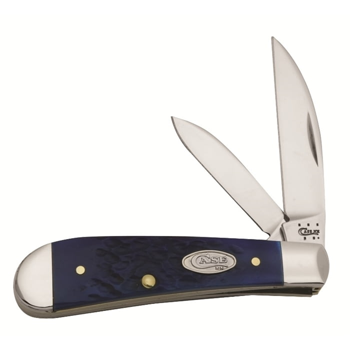 Case TB62117-2 SS Pacific Blue Bone Sway Back Jack Folding Knife | 26014